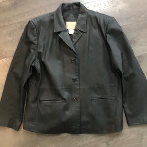 Vintage women’s sears Leather Blazer size X large